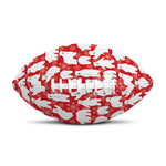 Polar Bear And Snowflake Pattern Print Rugby Ball