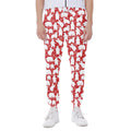 Polar Bear And Snowflake Pattern Print Joggers