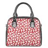 Polar Bear And Snowflake Pattern Print Shoulder Handbag