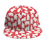Polar Bear And Snowflake Pattern Print Snapback Cap