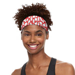 Polar Bear And Snowflake Pattern Print Sports Headband