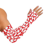 Polar Bear And Snowflake Pattern Print Sun Protection Arm Sleeves