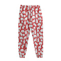 Polar Bear And Snowflake Pattern Print Sweatpants