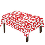Polar Bear And Snowflake Pattern Print Tablecloth