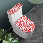 Polar Bear And Snowflake Pattern Print Toilet Lid And Tank Cover Set