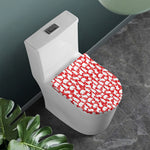 Polar Bear And Snowflake Pattern Print Toilet Lid Cover