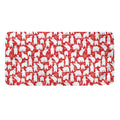 Polar Bear And Snowflake Pattern Print Towel