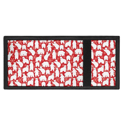 Polar Bear And Snowflake Pattern Print Trifold Wallet