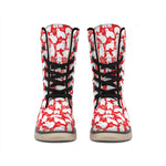 Polar Bear And Snowflake Pattern Print Winter Boots