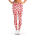 Polar Bear And Snowflake Pattern Print Women's Leggings