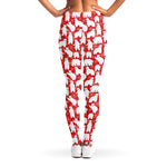 Polar Bear And Snowflake Pattern Print Women's Leggings