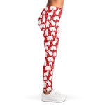 Polar Bear And Snowflake Pattern Print Women's Leggings