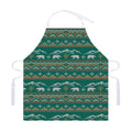Polar Bear Knitted Pattern Print Adjustable Apron