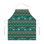 Polar Bear Knitted Pattern Print Adjustable Apron