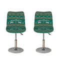 Polar Bear Knitted Pattern Print Bar Stool Covers