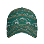 Polar Bear Knitted Pattern Print Baseball Cap