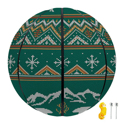Polar Bear Knitted Pattern Print Basketball