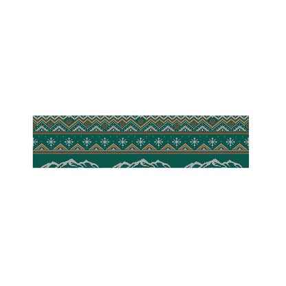 Polar Bear Knitted Pattern Print Bed Runner