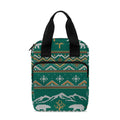Polar Bear Knitted Pattern Print Bible Tote Bag