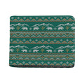 Polar Bear Knitted Pattern Print Bifold Wallet