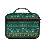 Polar Bear Knitted Pattern Print Briefcase Bible Bag