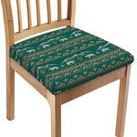 Polar Bear Knitted Pattern Print Chair Cushion Cover