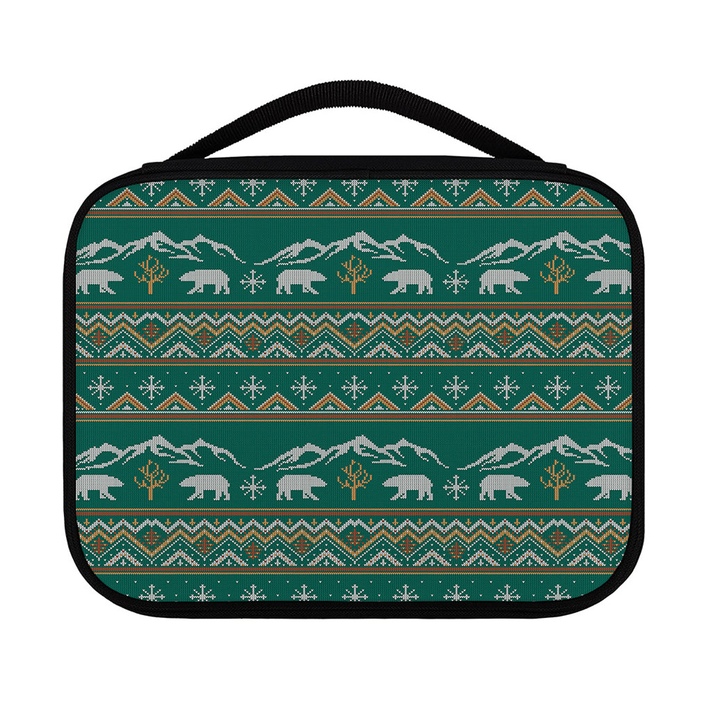 Polar Bear Knitted Pattern Print Classic Bible Case