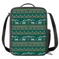 Polar Bear Knitted Pattern Print Crossbody Lunch Bag