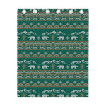 Polar Bear Knitted Pattern Print Curtain