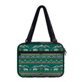 Polar Bear Knitted Pattern Print Double Strap Bible Bag