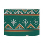 Polar Bear Knitted Pattern Print Drum Lamp Shade