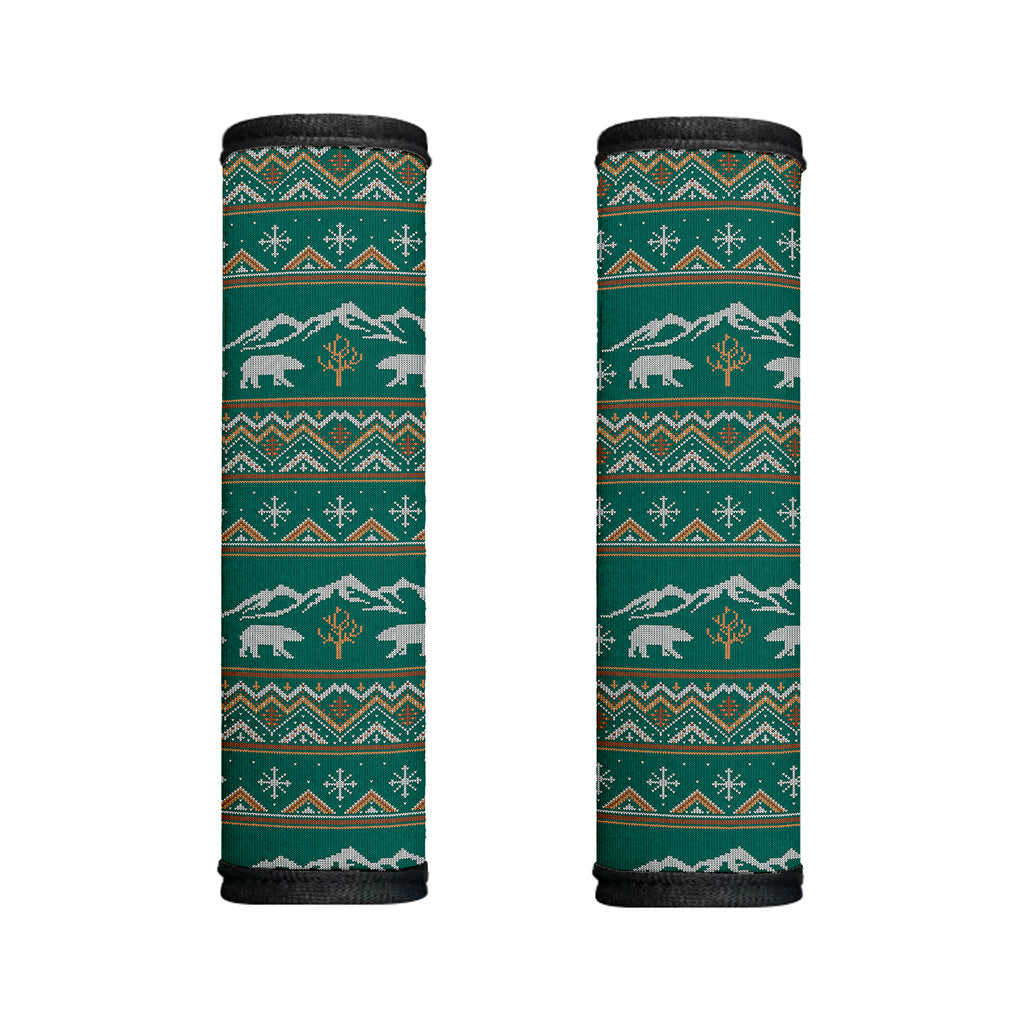 Polar Bear Knitted Pattern Print Handle Covers