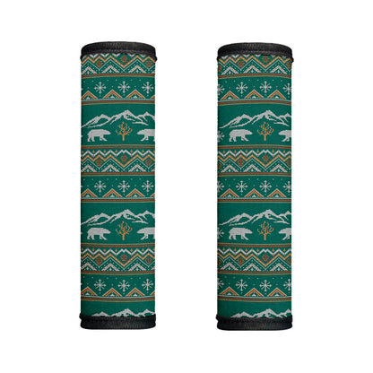 Polar Bear Knitted Pattern Print Handle Covers