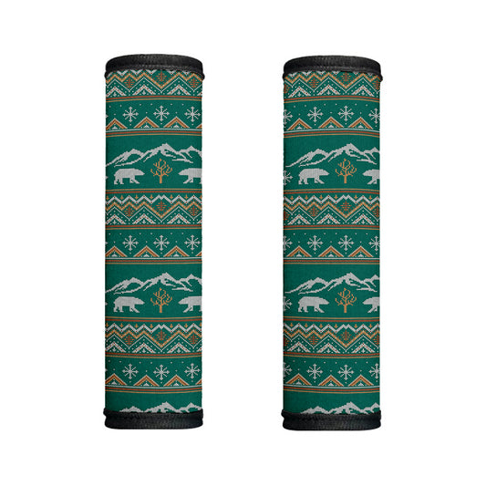Polar Bear Knitted Pattern Print Handle Covers