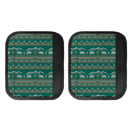 Polar Bear Knitted Pattern Print Handle Covers