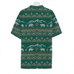 Polar Bear Knitted Pattern Print Hawaiian Shirt