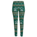 Polar Bear Knitted Pattern Print High-Waisted Pocket Leggings