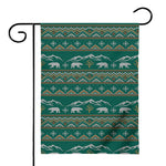 Polar Bear Knitted Pattern Print House Flag