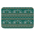 Polar Bear Knitted Pattern Print Indoor Door Mat