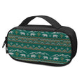 Polar Bear Knitted Pattern Print Portable Cooler Travel Case