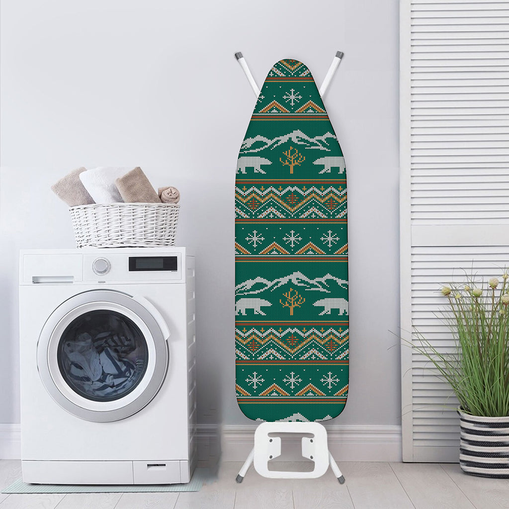 Polar Bear Knitted Pattern Print Ironing Board Cover