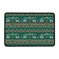Polar Bear Knitted Pattern Print Kitchen Mat