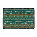 Polar Bear Knitted Pattern Print Kitchen Mat