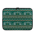 Polar Bear Knitted Pattern Print Laptop Sleeve