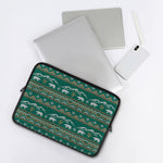 Polar Bear Knitted Pattern Print Laptop Sleeve