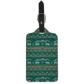 Polar Bear Knitted Pattern Print Luggage Tag