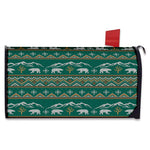 Polar Bear Knitted Pattern Print Mailbox Cover