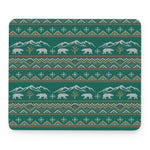 Polar Bear Knitted Pattern Print Mouse Pad