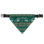 Polar Bear Knitted Pattern Print Over The Collar Dog Bandana