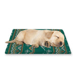 Polar Bear Knitted Pattern Print Pet Cooling Mat Cover